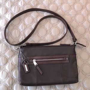 Tignanello Chocolate Brown Leather Purse